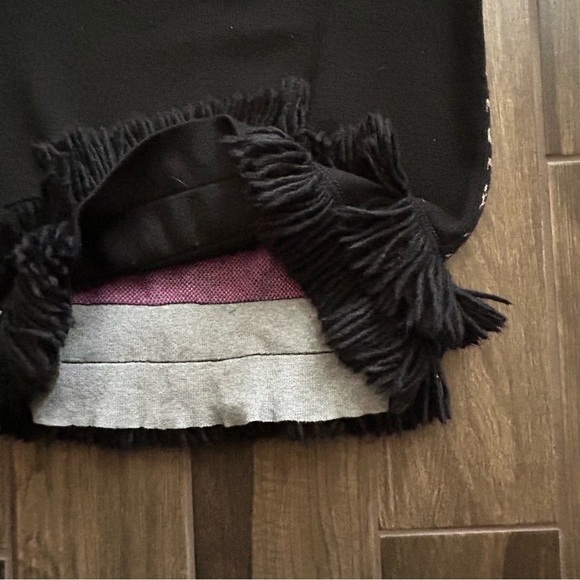 Anthropologie Sleeping On Snow Sweater Fringe Pencil Skirt Sz M - Picture 7 of 9